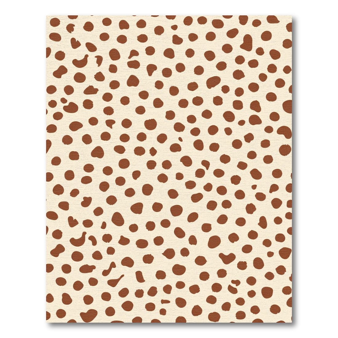 Cream Brown Spotted Texture Rug