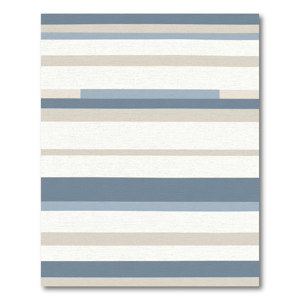 Coastal Striped Horizontal Lines Rug