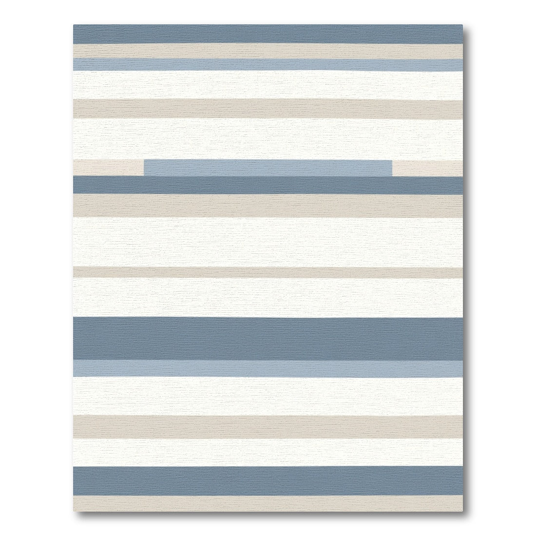 Coastal Striped Horizontal Lines Rug