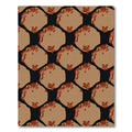 Earthy Hexagonal Organic Textured Rug