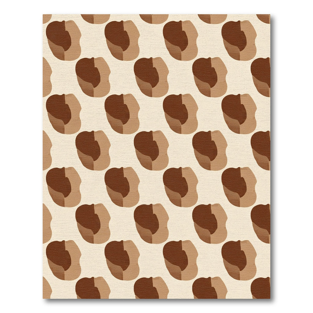 Earthy Chocolate Abstract Spot Rug