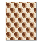 Earthy Chocolate Abstract Spot Rug