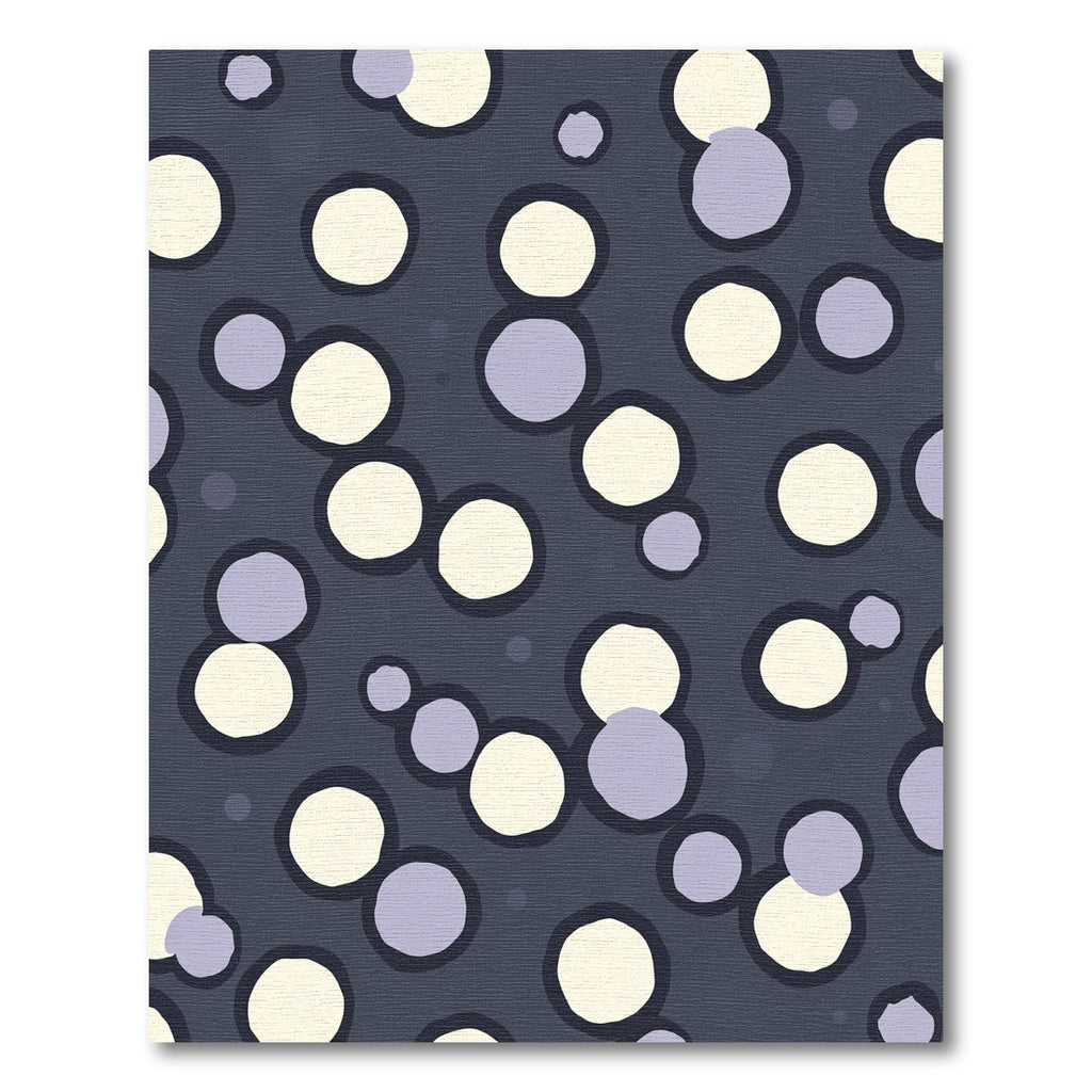 Delicate Gray Cream Orb Scatter Rug