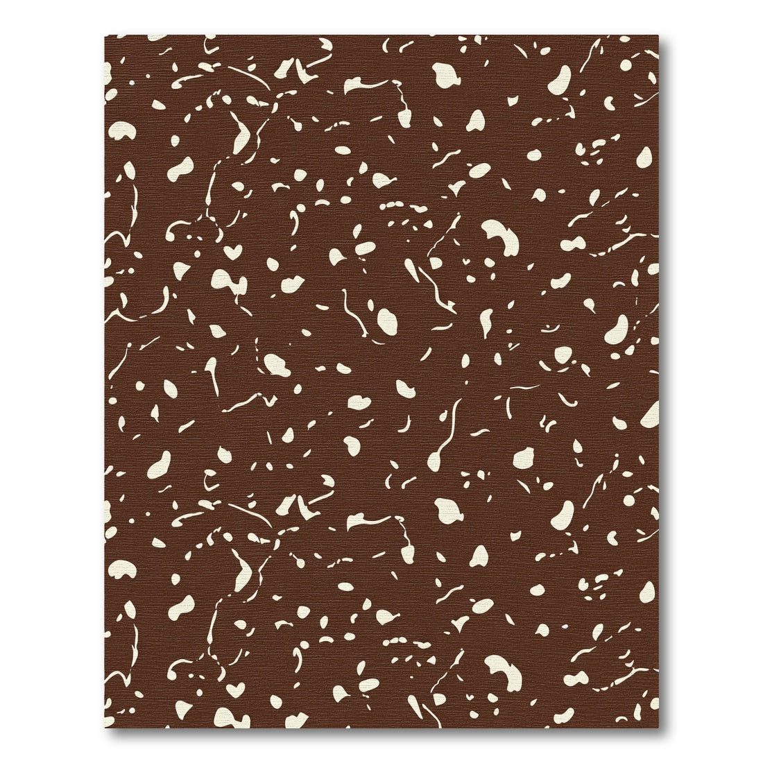 Choco Splatter Organic Texture Rug