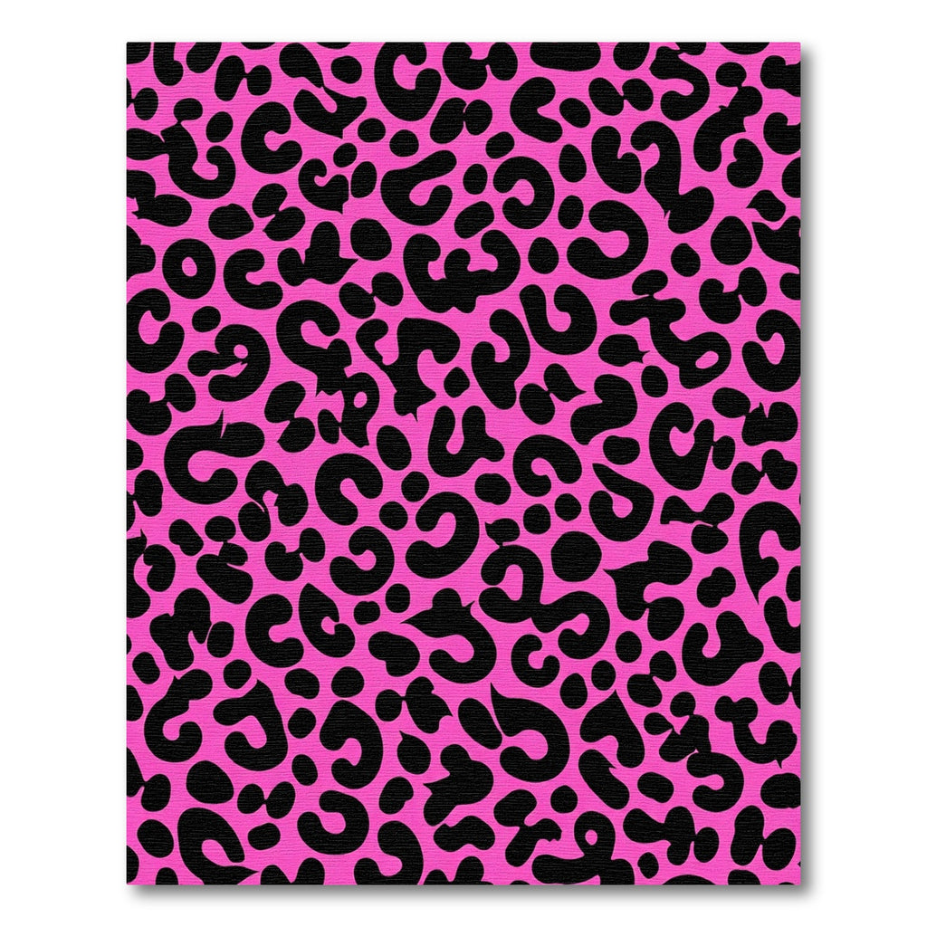 Vibrant Pink Leopard Spots Rug