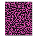 Vibrant Pink Leopard Spots Rug