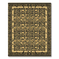 Golden Leopard Animal Scene Rug