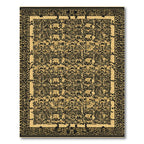 Golden Leopard Animal Scene Rug