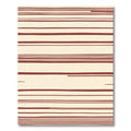 Crimson Cream Horizontal Line Harmony Rug