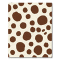 Brown Spotted Cream Contemporary Rug