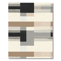 Neutral Geo Stripe Blocks Rug