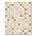 Soft Pastel Square Mosaic Rug