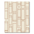 Terracotta Tiers Geometric Outline Rug