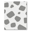 Gray Stone Abstract Shapes Rug