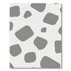 Gray Stone Abstract Shapes Rug