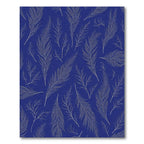Deep Blue Feathered Whimsy Rug