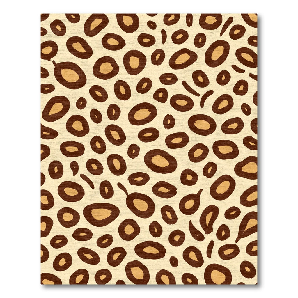Brown Leopard Spots Seamless Pattern Rug