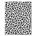 Black White Spotted Organic Scatter Rug