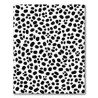 Black White Spotted Organic Scatter Rug