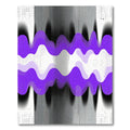 Radiant Violet Wavy Abstract Gradient Rug