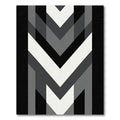 Monochromatic Geometric Chevron Arrows Rug