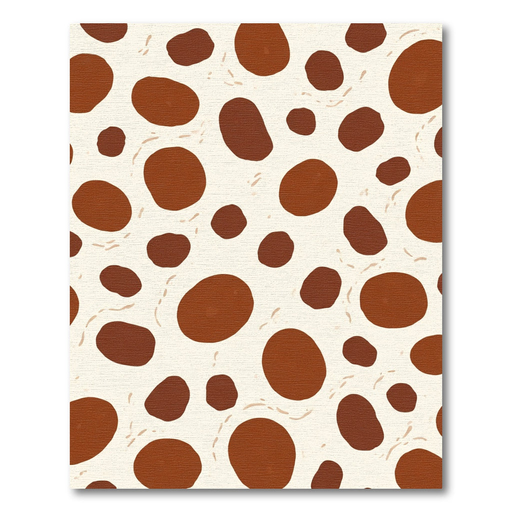 Brown Spots on Cream Background Rug
