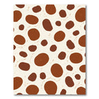 Brown Spots on Cream Background Rug