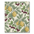 Yellow Lemon Cherry Leaf Branch Rug