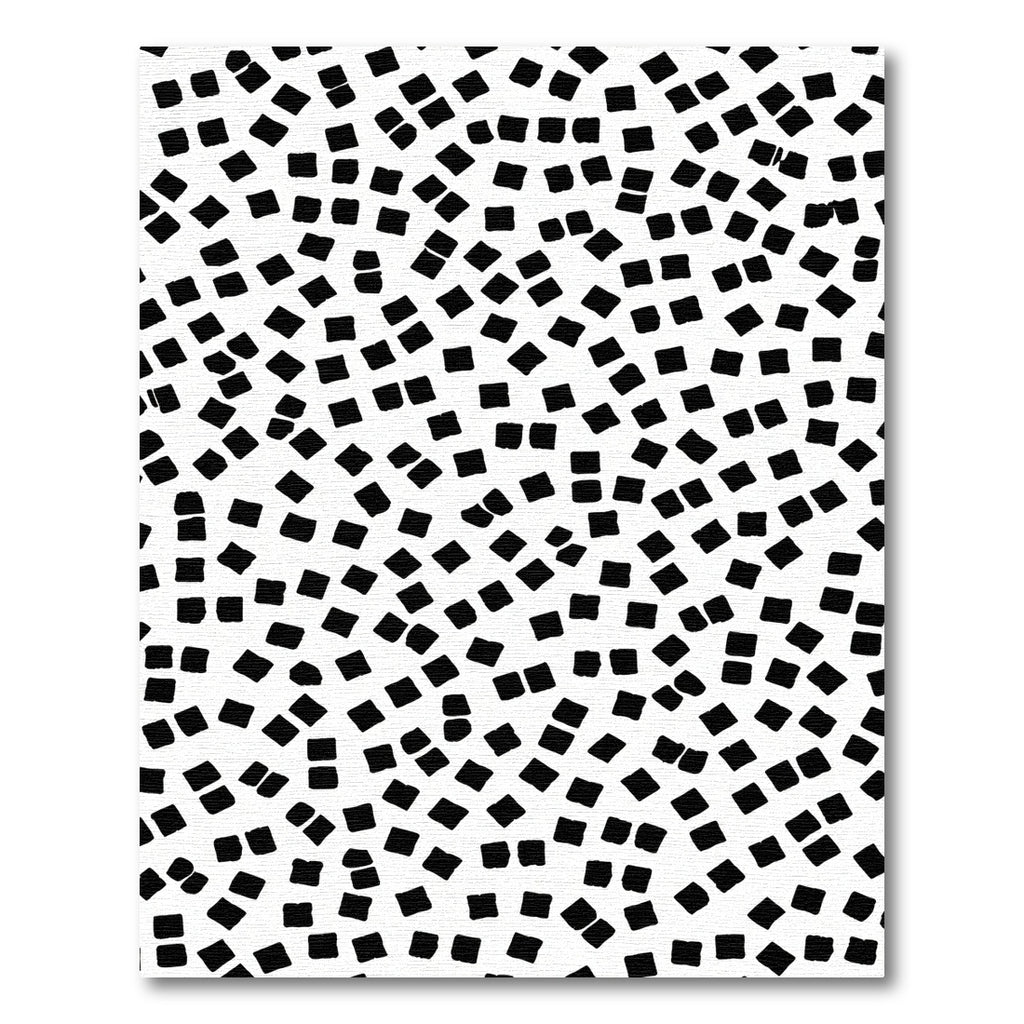 Black White Dotty Scatter Rug