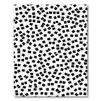 Black White Dotty Scatter Rug