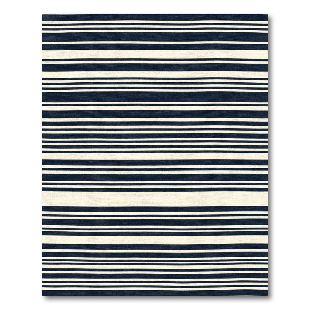 Ink Ivory Horizontal Lines Rug