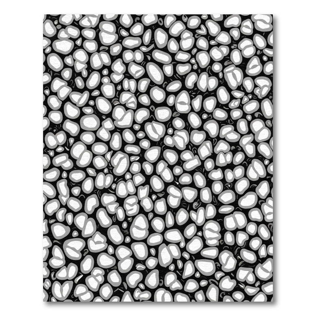 Abstract Pebble Gray Organic Texture Rug