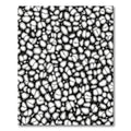 Abstract Pebble Gray Organic Texture Rug