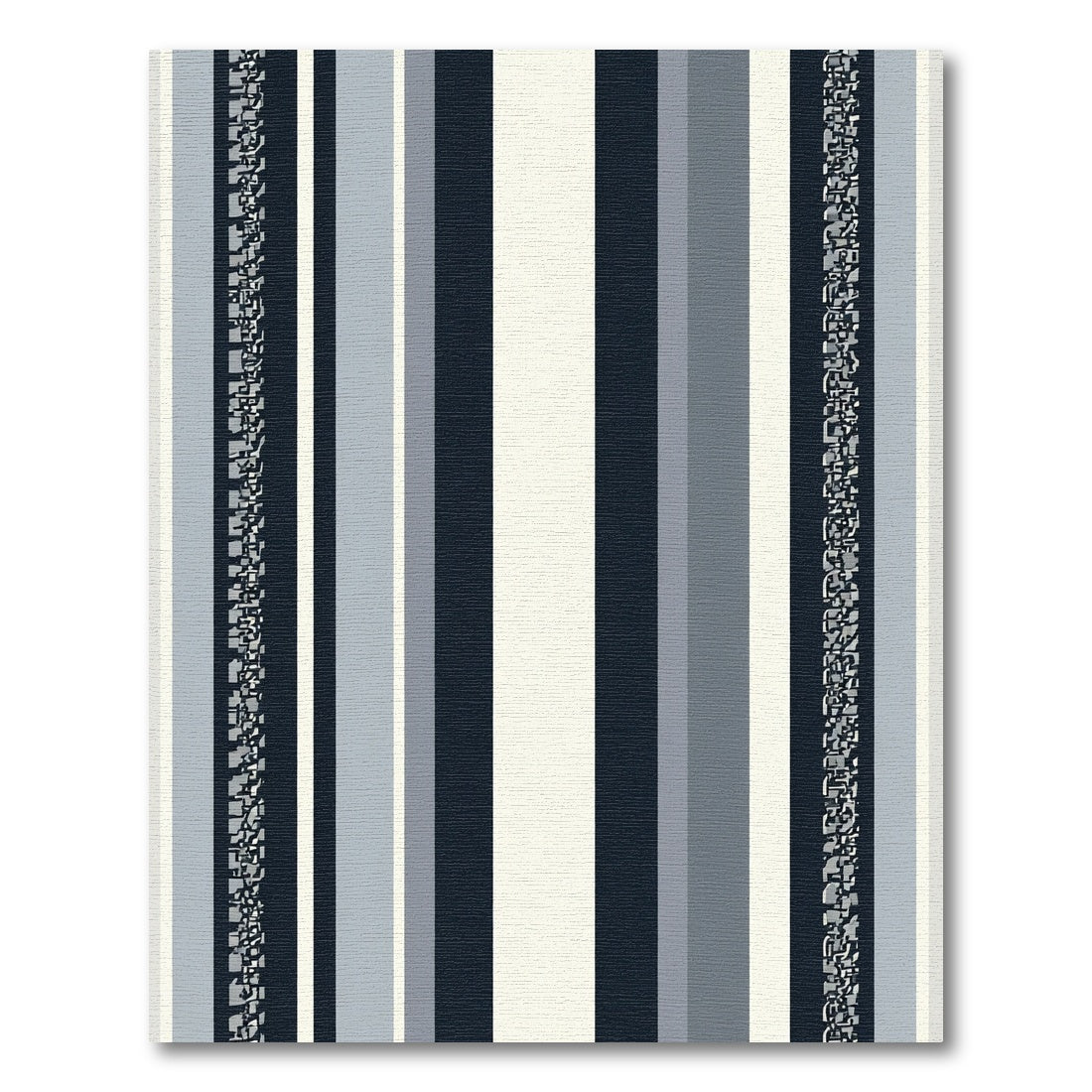 Modern Geometric Vertical Stripe Rug