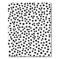 Black White Scattered Polka Dot Rug