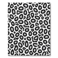 Chic Black Gray Animal Spots Rug
