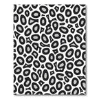 Chic Black Gray Animal Spots Rug