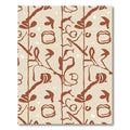 Brown Abstract Willow Grove Rug