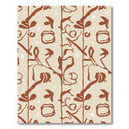 Brown Abstract Willow Grove Rug