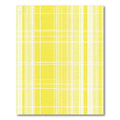 Yellow White Gridlines Tartan Rug