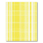 Yellow White Gridlines Tartan Rug