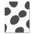Dark Gray Organic Oval Spot Rug