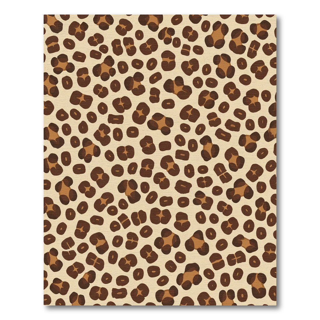Classic Leopard Spots Natural Rug