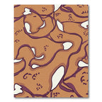 Amber Organic Swirl Flow Rug