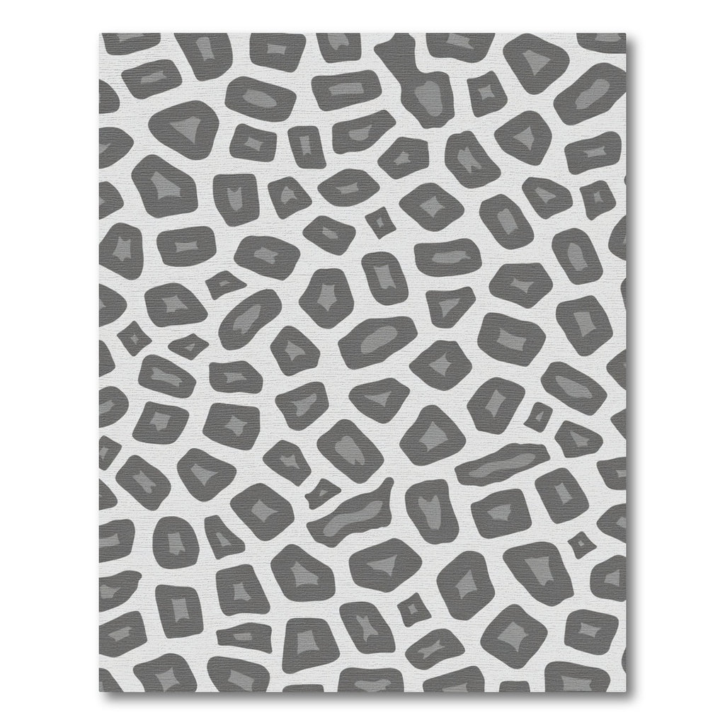 Gray Animal Spots Abstract Rug