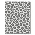 Gray Animal Spots Abstract Rug