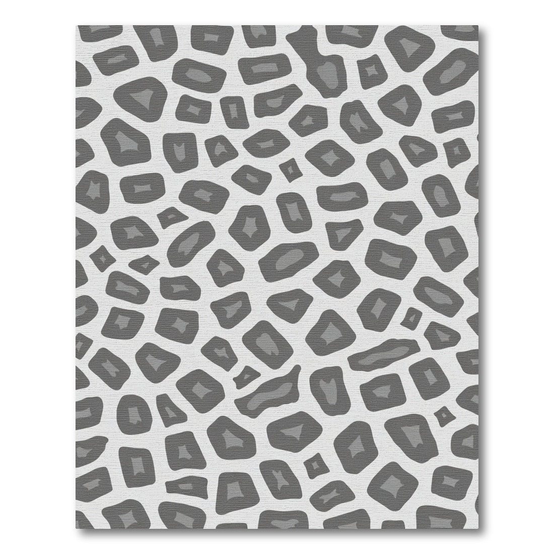 Gray Animal Spots Abstract Rug
