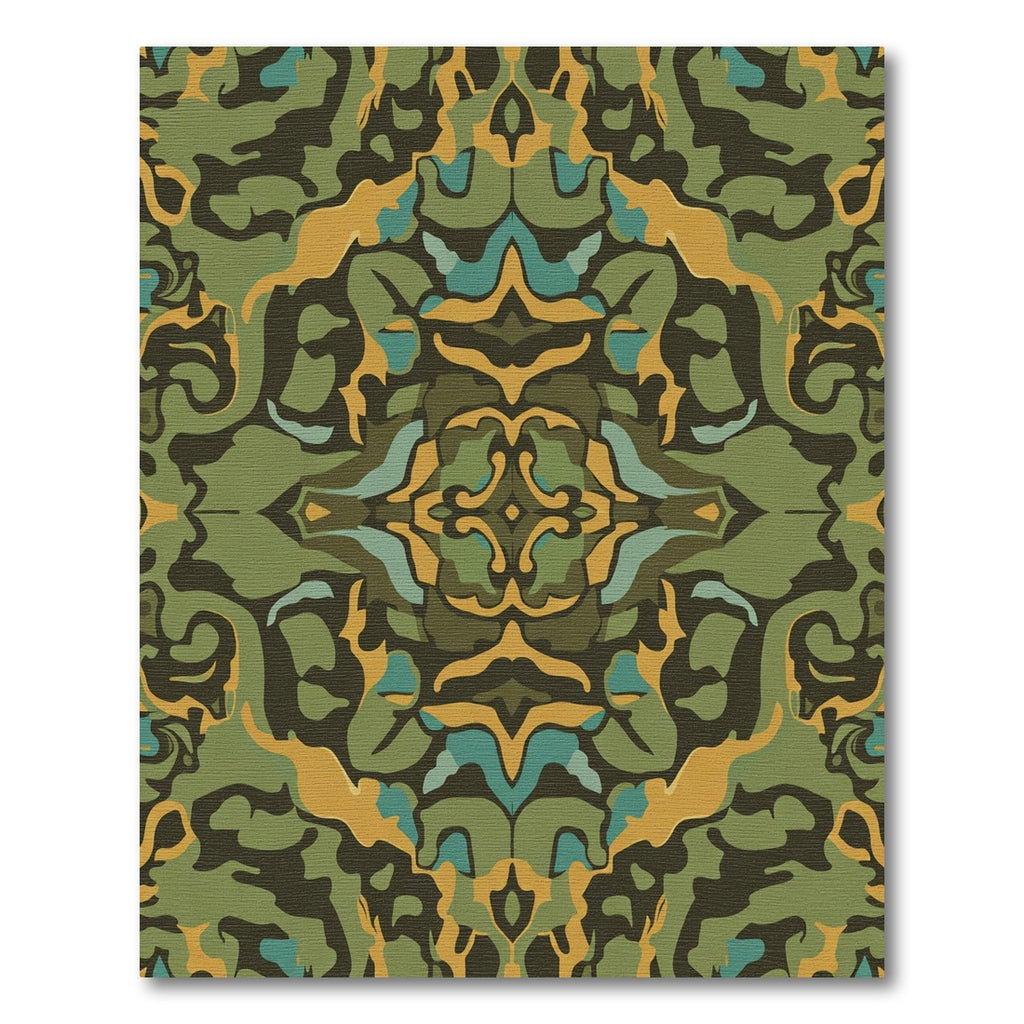 Camouflage Organic Flow Mosaic Rug