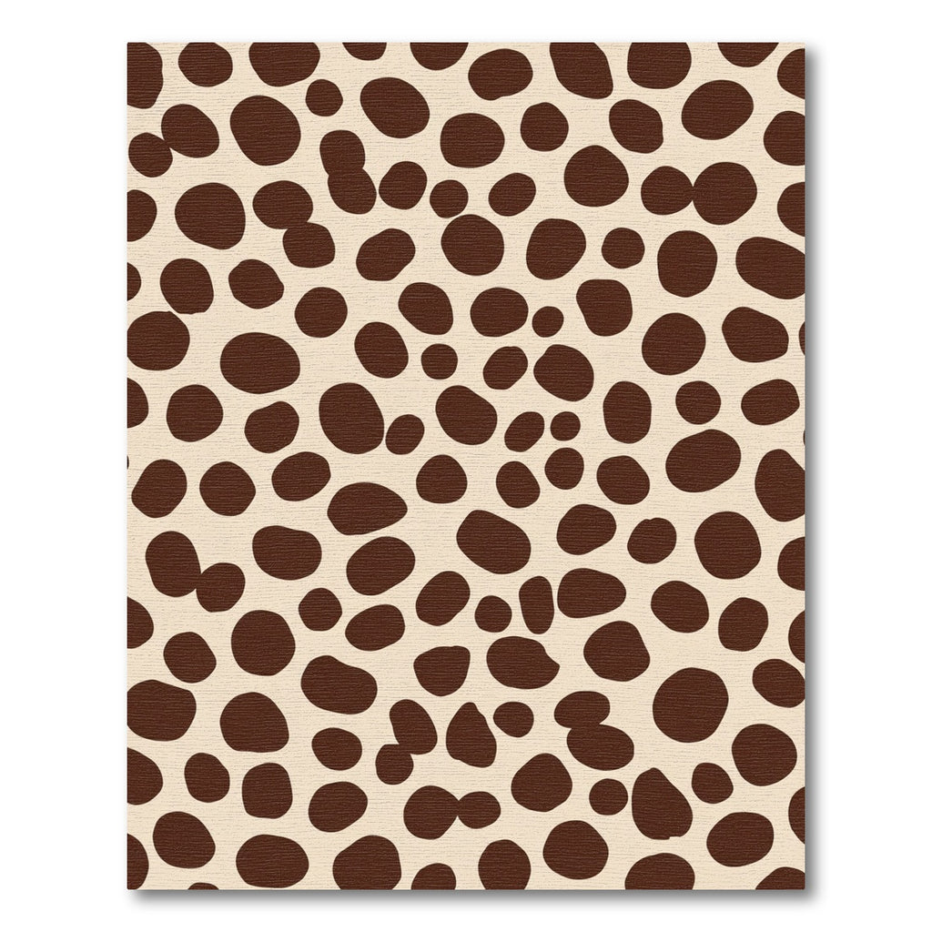 Brown Spots Scattered Cream Field Rug