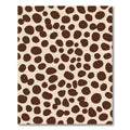 Brown Spots Scattered Cream Field Rug